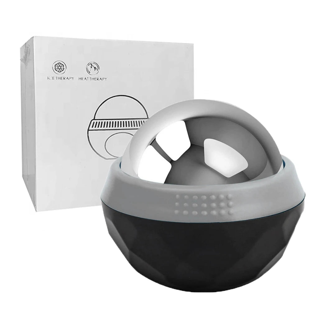 Hot/Cold Massage Roller Ball Stainless Steel Body Therapy Ice Roller Pain Relief Deep Tissue Massage Balls Body Face Massager