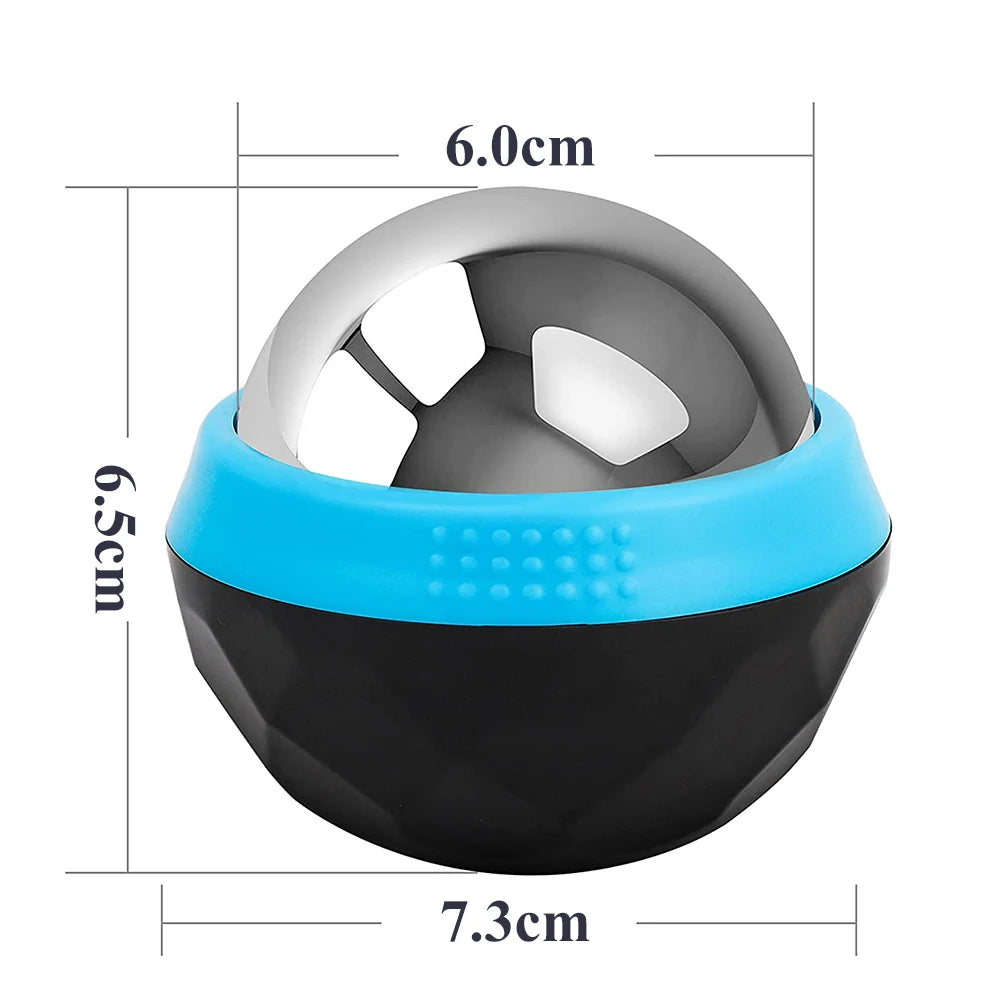 Hot/Cold Massage Roller Ball Stainless Steel Body Therapy Ice Roller Pain Relief Deep Tissue Massage Balls Body Face Massager